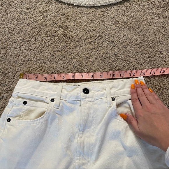 SLVRLAKE London Straight Leg Jeans in White Destructed Size 26 - Picture 9 of 11